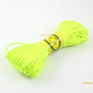 20 Yards 2.5mm Yellow Green Chinese Knot Cord Bracelet Cord Bead Cord (ZGJX13)
