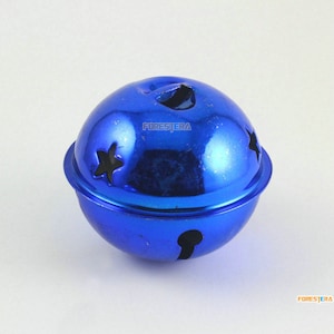 5Pcs 50mm Dark Blue Bells Jingle Bells Christmas Bells Pet Bells (Bell57)