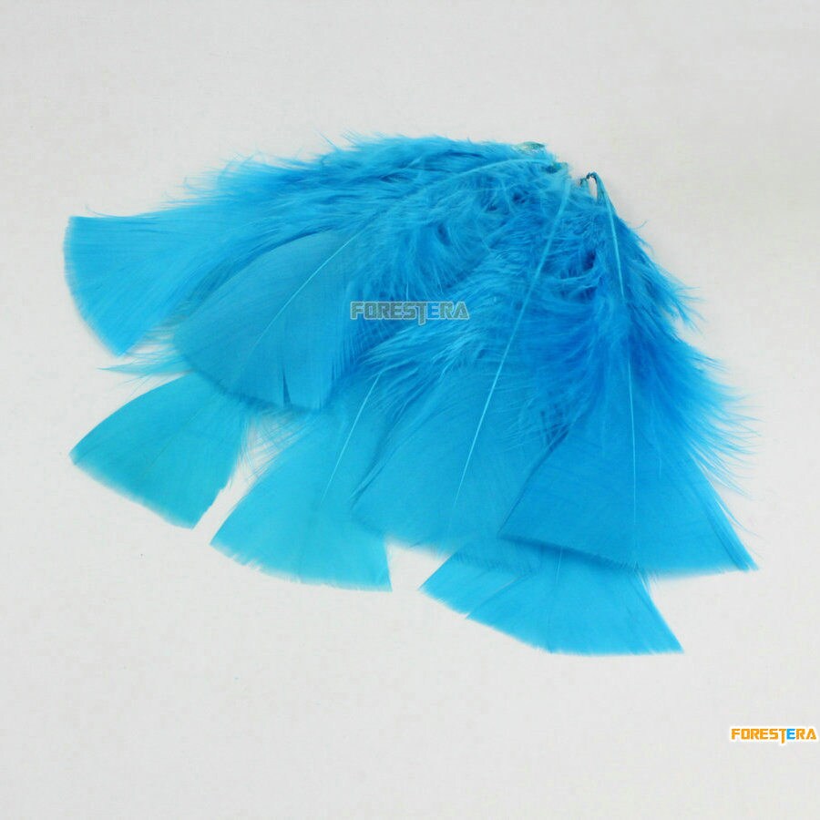 50 Pieces Lake Blue Feather 8-15cm (YM506) - Etsy