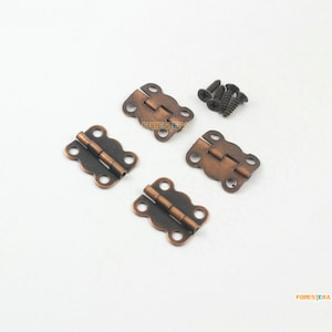 20 Stücke antike Kupfer Scharnier Box Hinge Wein Box Scharnier kleine Scharnier 16 x 13 mm (HINGE35)