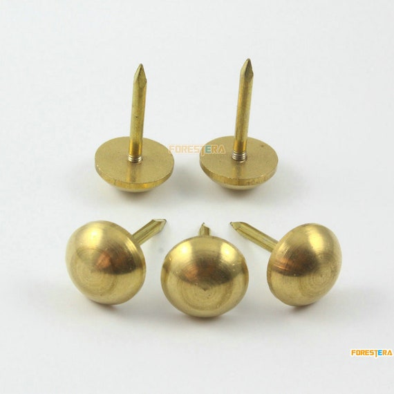 15Pcs 16mm Solid Brass Upholstery Tacks Nails TN82 Etsy