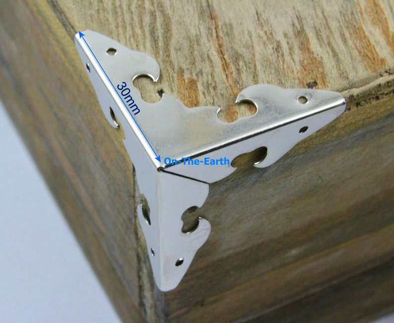 4pcs Silver Jewelry Box Corner Decoration Corner Protection Etsy