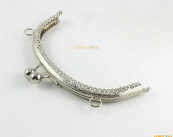 1Pcs Silver Purse Frame Bag Frame Handbag Frame 16.5CM (KJJ72)