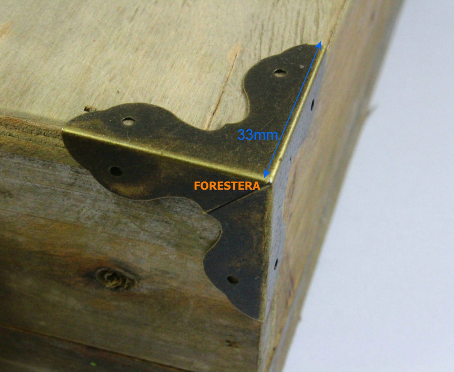 4pcs Antique Brass Jewelry Box Corner Decoration Corner Etsy