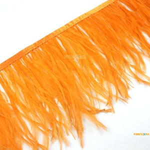 1 Yard Orange Feather Trim (YM274)