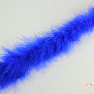 1 Pieces Blue Feather Trim 2 Yards (YM528)