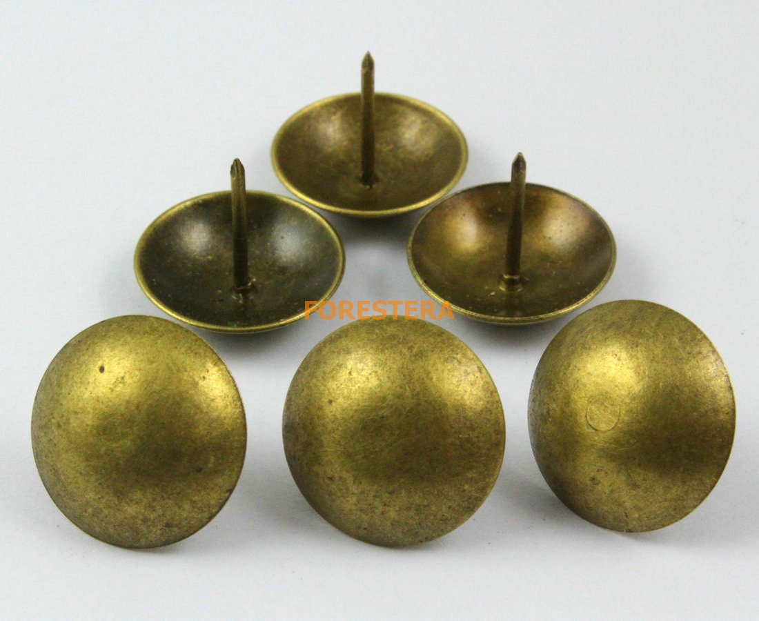 50pcs 22mm Antique Brass Upholstery Tacks Nails TN20 Etsy
