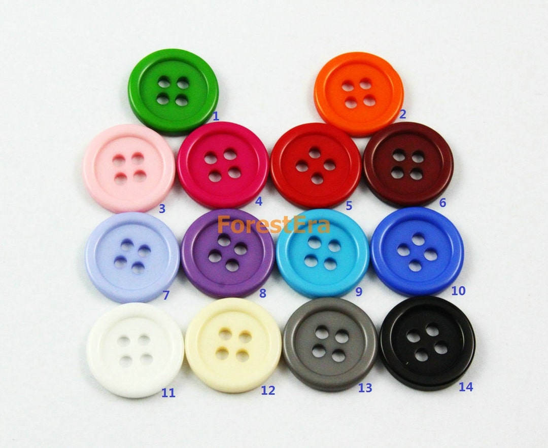 1 Set 370 Pieces 15mm Plastic Buttons Candy Colors Buttons ZH28 - Etsy