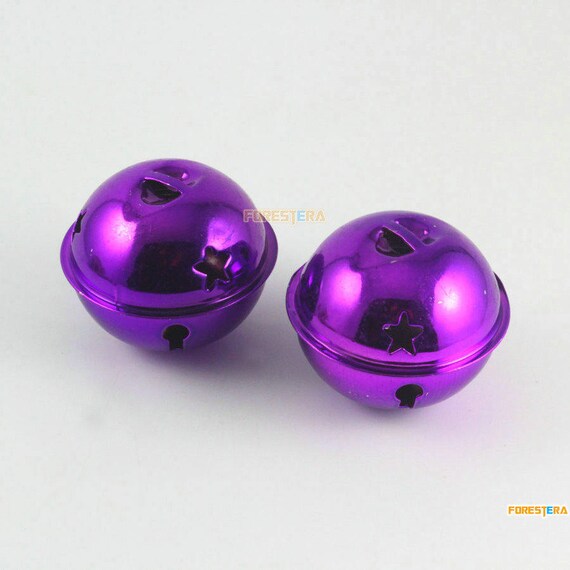 5pcs 50mm Purple Bells Jingle Bells Christmas Bells Pet Bells