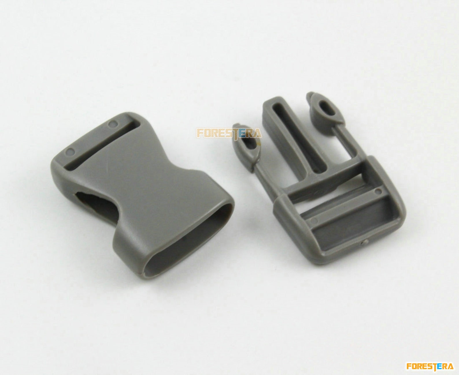 20mm Black Plastic Side Release Buckle - Quick Release Clip For Backpack Straps & Cords