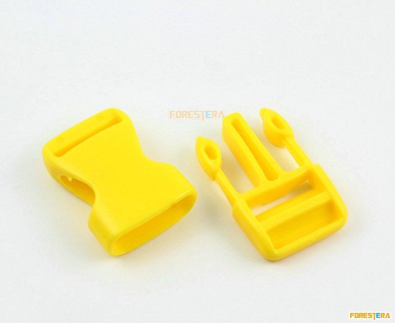 30 Pieces 20mm Yellow Plastic Side Quick Release Buckle Clip - Etsy