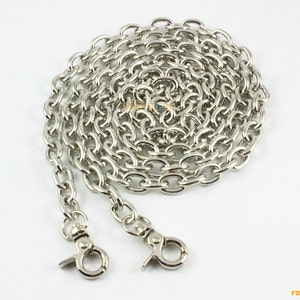 1 Piece 120cm Silver Purse Shoulder Crossbody Chain Strap Diy Handbag Chain (NO8-120)
