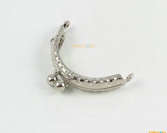 1Pcs Purse Frame 6.5CM Silver Bag Purse Frame Handbag Frame (KJJ49)