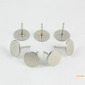 50Pcs Silver Upholstery Tacks Nails 15x18mm (TN73)