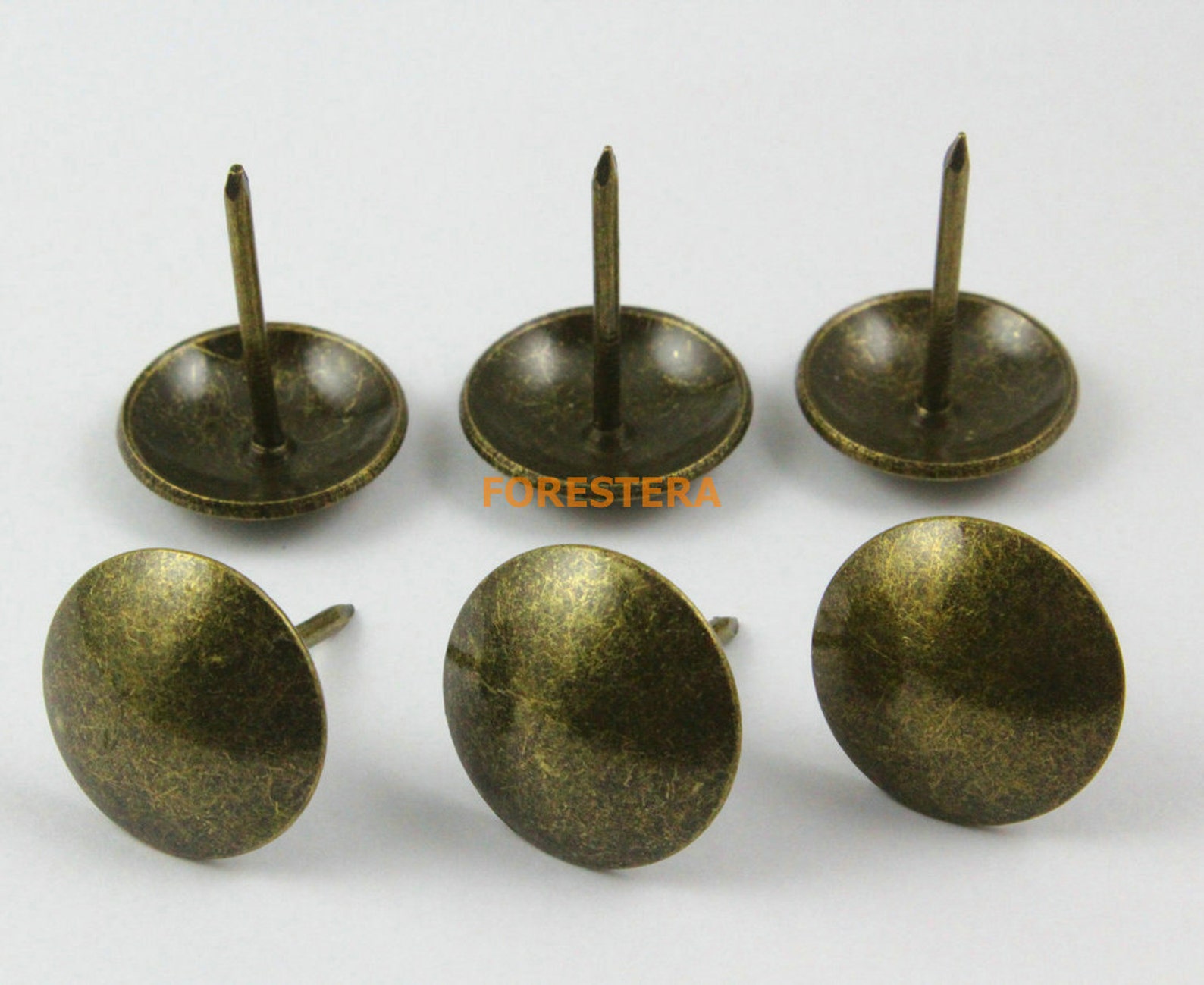 100pcs 20mm Antique Brass Upholstery Tacks Nails TN26 Etsy