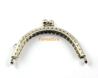 Purse Frame 8.5CM Silver Bag Purse Frame Handbag Frame (KJJ11)