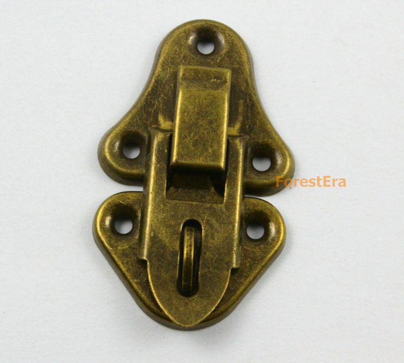 1Pcs Antique Brass Jewelry Box Hasp Latch Lock 33x55mm with Etsy
