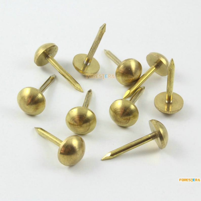 20pcs 12mm Solid Brass Upholstery Tacks Nails TN84 Etsy