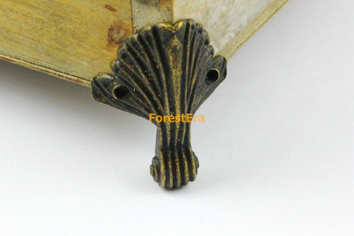 4pcs Antique Brass Jewelry Box Feet Animal Box Leg Case Feet Etsy