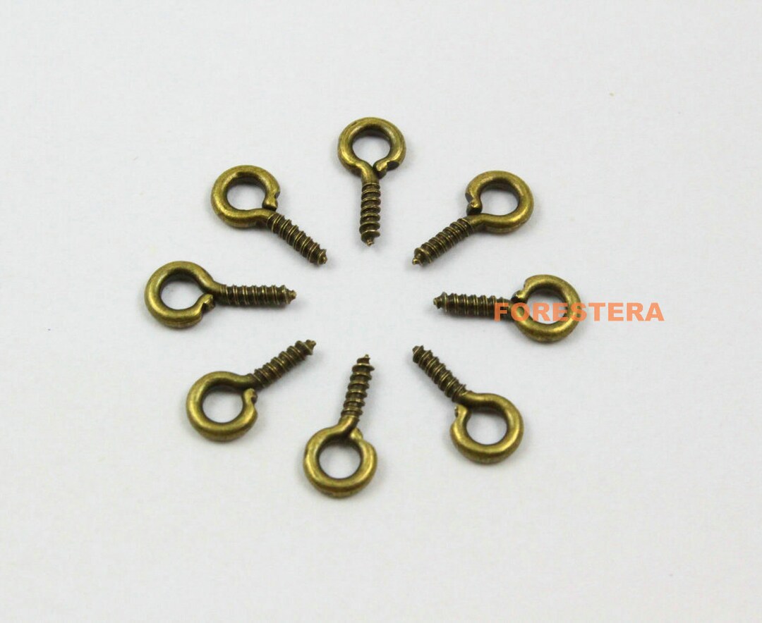 500pcs 10x5mm Eye Screw Antique Brass Screw Eye Pins PND874 Etsy