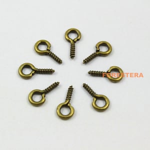 500Pcs 10x5mm Eye Screw Antieke Messing Schroef Eye Pins (PND874)