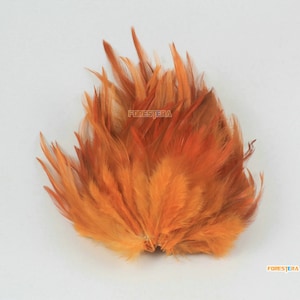 100 Pieces Orange Feather  (YM572)