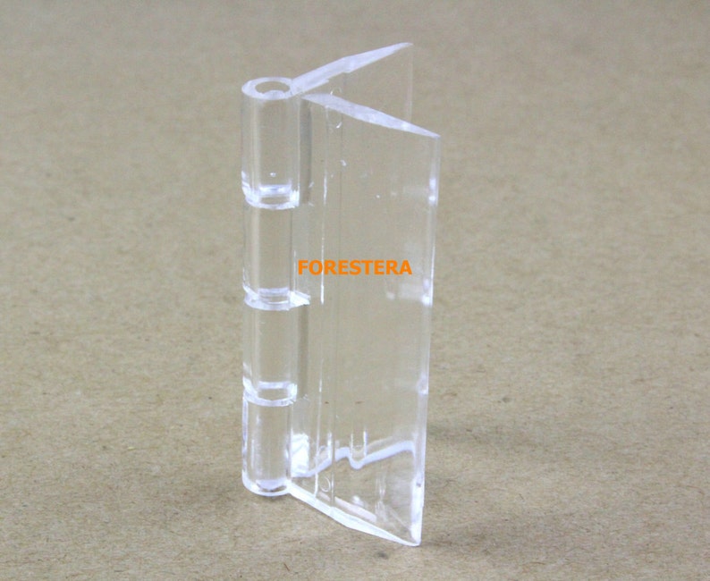 10pcs Clear Acrylic Plastic Hinges Plexiglass Hinge Etsy