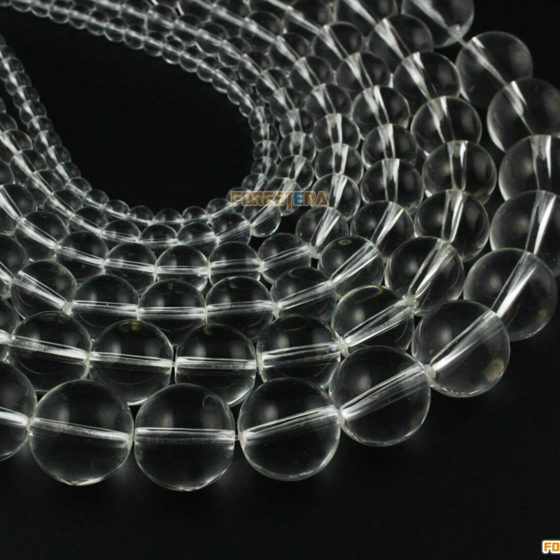 6mm Clear Glass Bead White Glass Bead for Jewelry BEADA056 Etsy