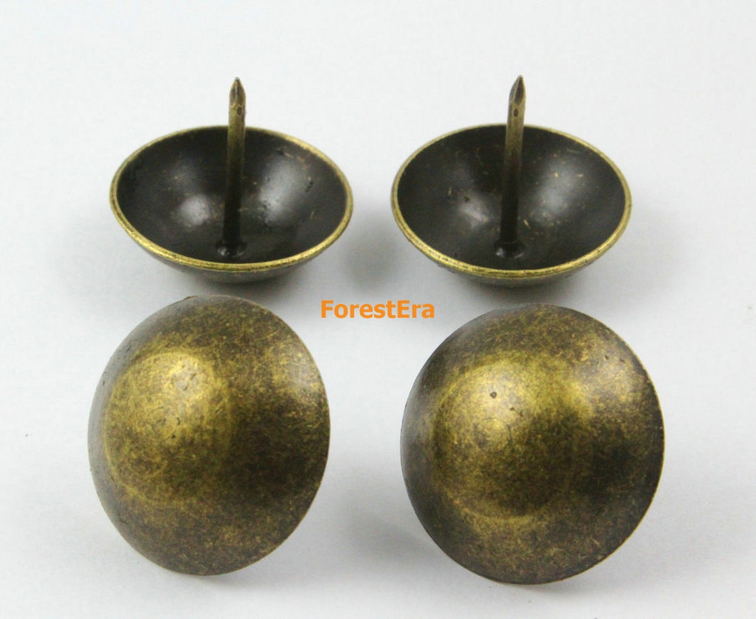 30pcs 30mm Antique Brass Upholstery Tacks Nails TN22 Etsy