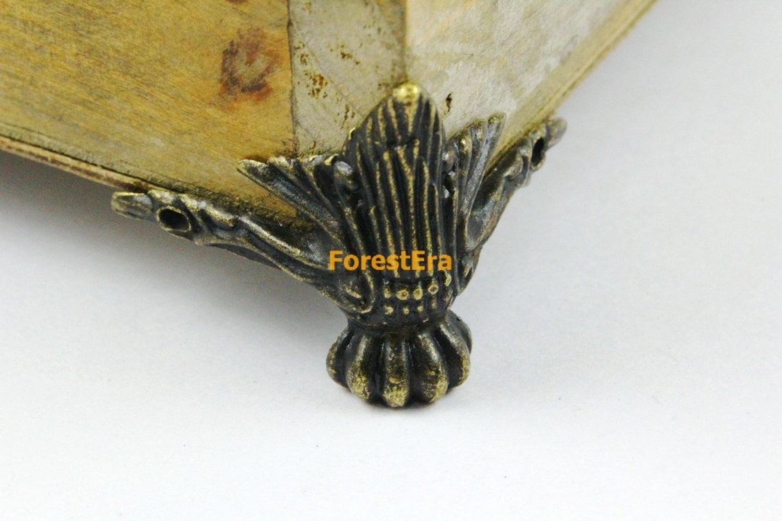 4pcs Antique Brass Jewelry Box Feet Animal Box Leg Case Feet Etsy