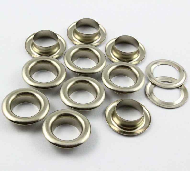 100pcs 17mm Silver Round Grommet Eyelet 17mm X 10mm X 5mm OD Etsy