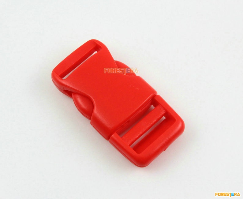 30 Pieces 20mm Red Plastic Side Quick Release Buckle Clip for Etsy