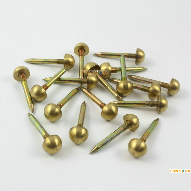 30pcs 8mm Solid Brass Upholstery Tacks Nails TN79 Etsy