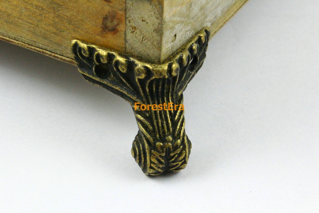 4pcs Antique Brass Jewelry Box Feet Animal Box Leg Case Feet Etsy