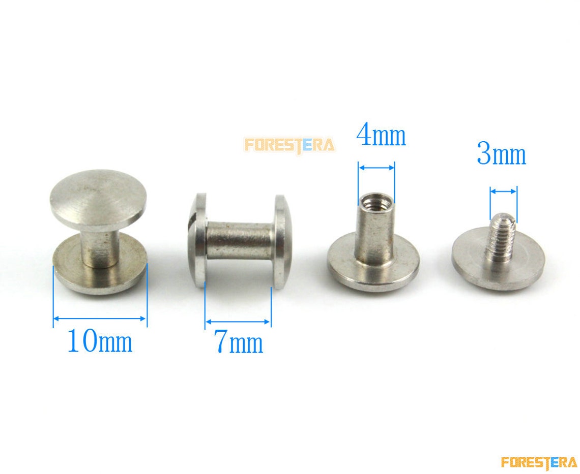 20 Set 107mm 304 Stainless Steel Rivet Chicago Screw for - Etsy