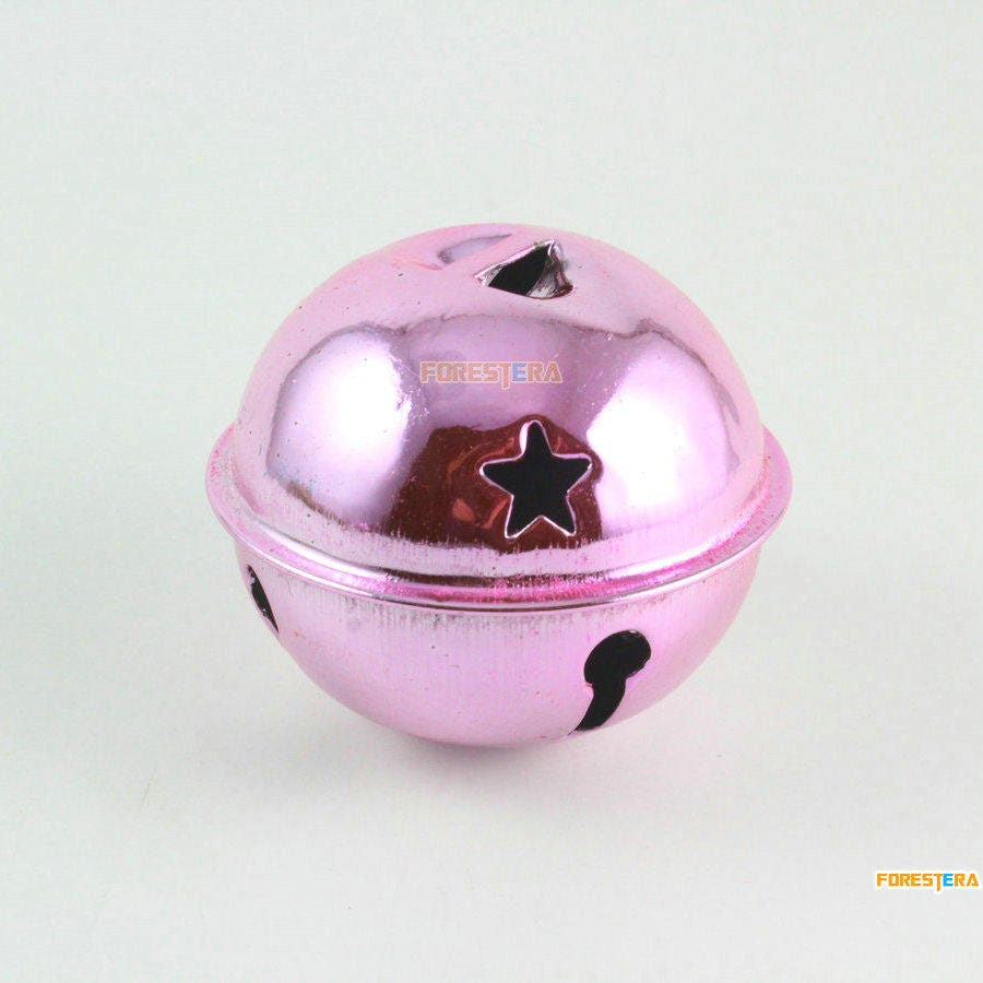 5pcs 50mm Pink Bells Jingle Bells Christmas Bells Pet Bells
