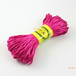 20 Yards 2.5mm Rhodo Red Chinese Knot Cord Bracelet Cord Bead Cord (ZGJX17)