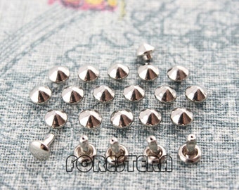 100Pcs 5mm Silver Conical Rapid Rivet Studs (SC-RI05)