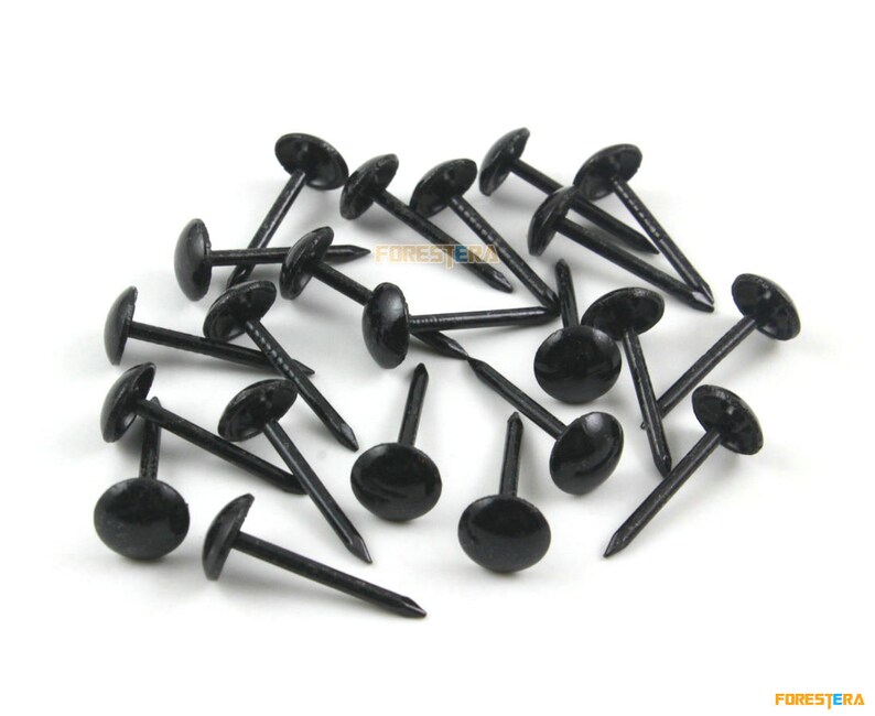 200pcs 7x17mm Black Upholstery Tacks Nails TN60 Etsy