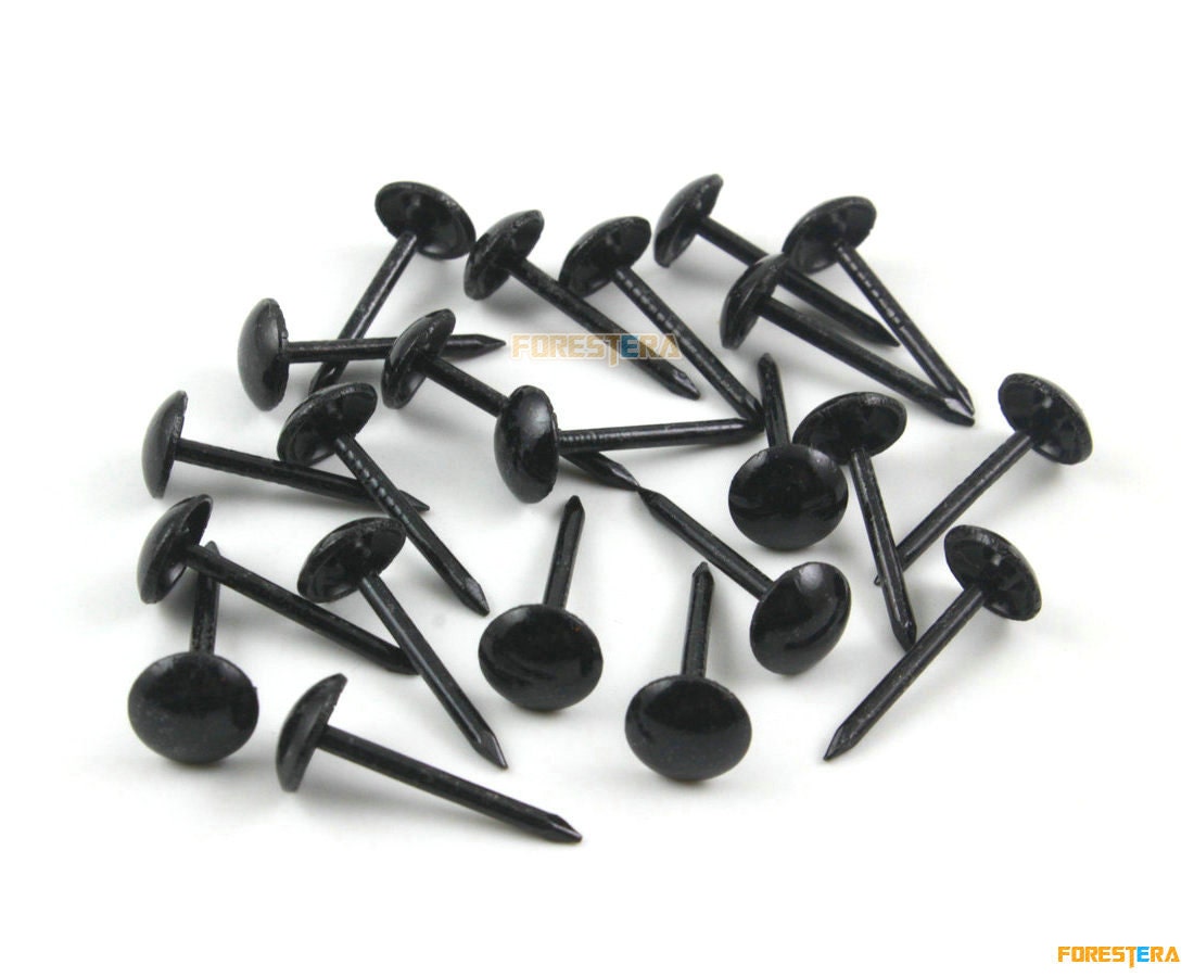 200Pcs 7x17mm Black Upholstery Tacks Nails TN60 | Etsy