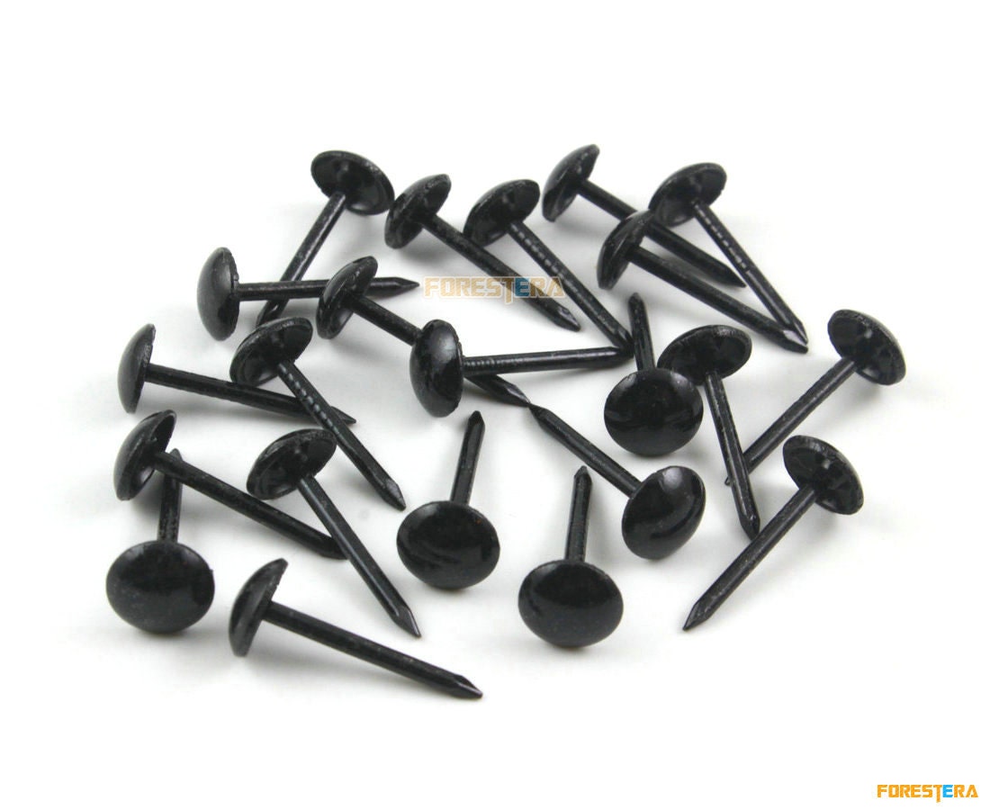 200Pcs 7x17mm Black Upholstery Tacks Nails TN60 Etsy