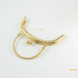 1Pcs Gold Purse Frame Bag Frame Handbag Frame With Handle 16.5CM (KJJ70)