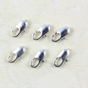 20Pcs Silver Lobster Clasp Claw Hook Clasp 10x3.5mm (HOOK15)