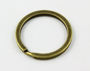 20Pcs 30mm Antique Brass Key Ring (PND502)