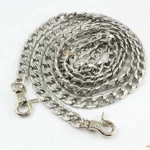 1 Piece 120cm Silver Purse Shoulder Crossbody Chain Strap Diy Handbag Chain (NO3-120)