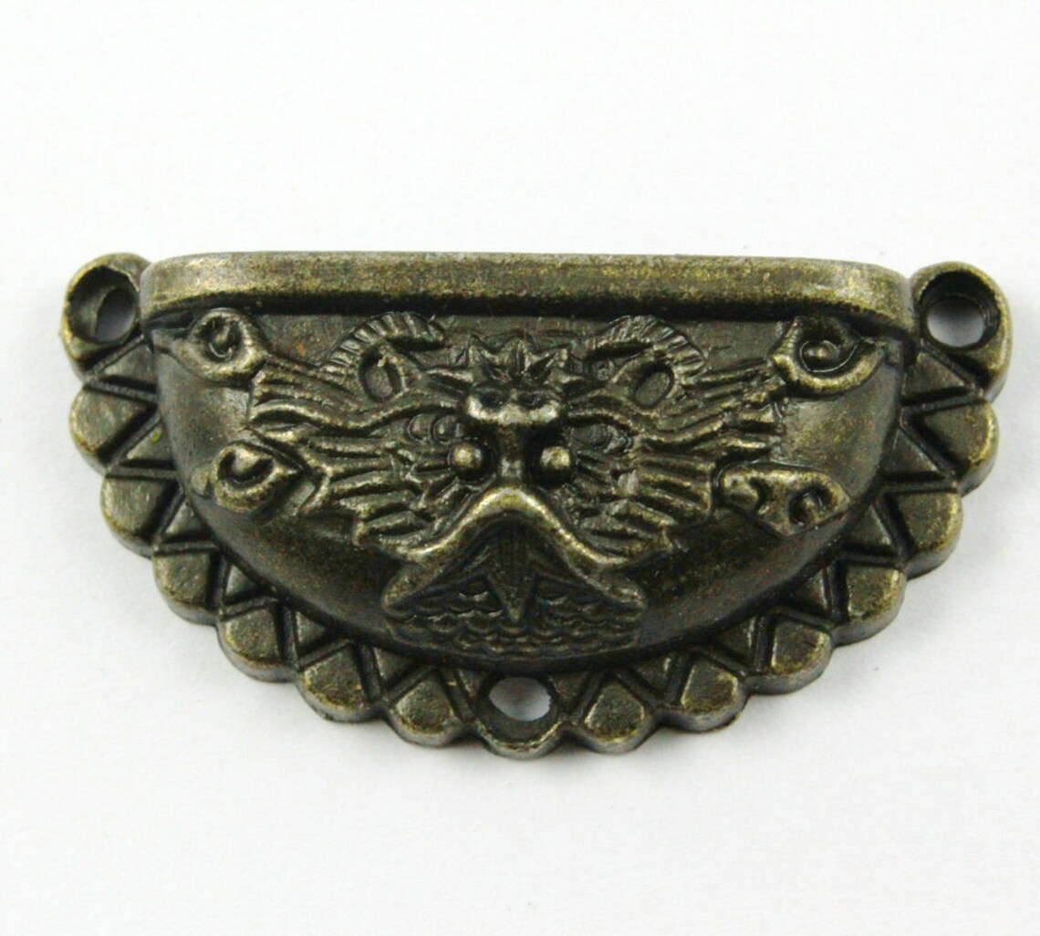 2pcs Antique Brass Jewelry Box Handle Dragon Handle 48x23mm Etsy