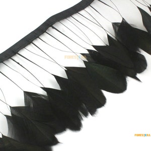 50cm Black Feather Trim (YM160)