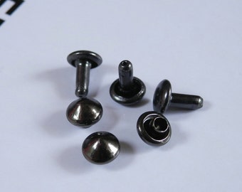 100Pcs 5mm Gunmetal Conical Rapid Rivet Studs (GC-RI05)