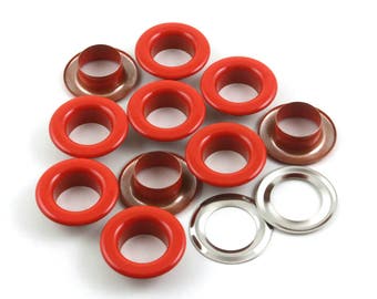 Size: 21*12*7mm (OD * ID * Height) Red Round Eyelet Grommet (RED-RG21)