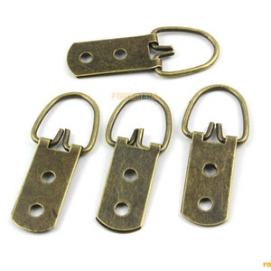 30Pcs Antique Brass Photo Frame Hook Hanging Photo Frame Hanger 15x53mm (BPFH15X53)